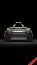 Bolso técnico de gimnasio Gunmetal con cremalleras Signal Red